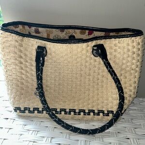 Brighton straw vintage bag